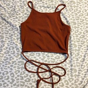 Tie up tank top